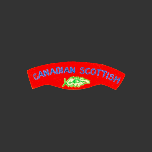 Canadian – WWII - Canadian Scottish Regiment - Cloth Shoulder Title