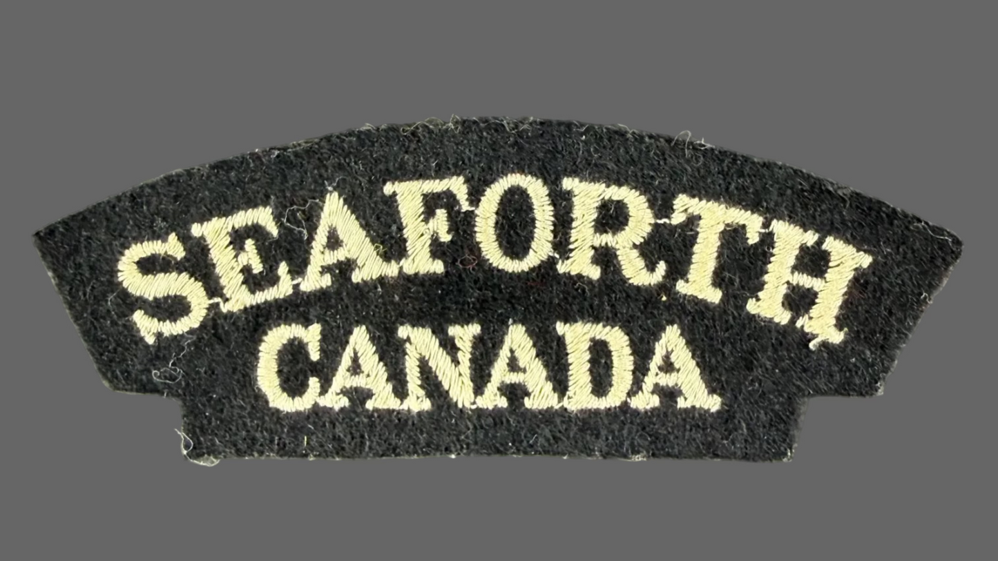 Canadian – WWII - Seaforth Highlanders of Canada - Cloth Shoulder Title