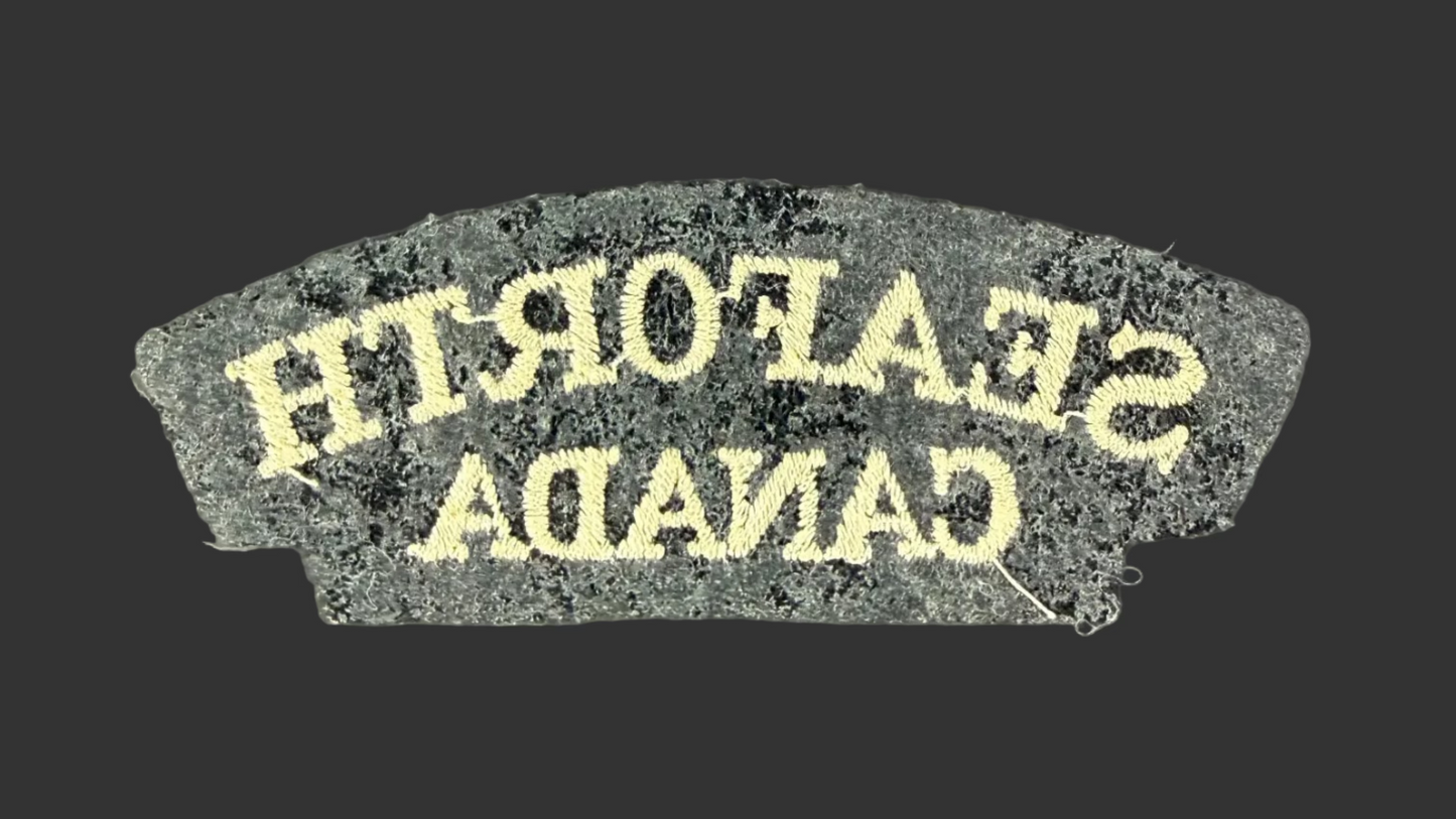 Canadian – WWII - Seaforth Highlanders of Canada - Cloth Shoulder Title