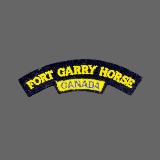 Canadian – WWII - Fort Garry Horse - Cloth Shoulder Title