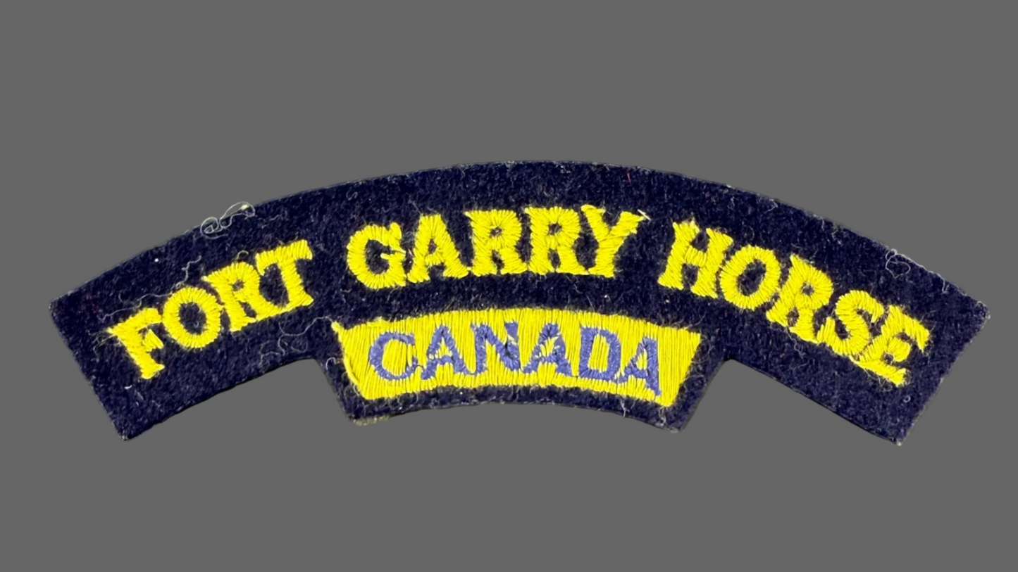 Canadian – WWII - Fort Garry Horse - Cloth Shoulder Title
