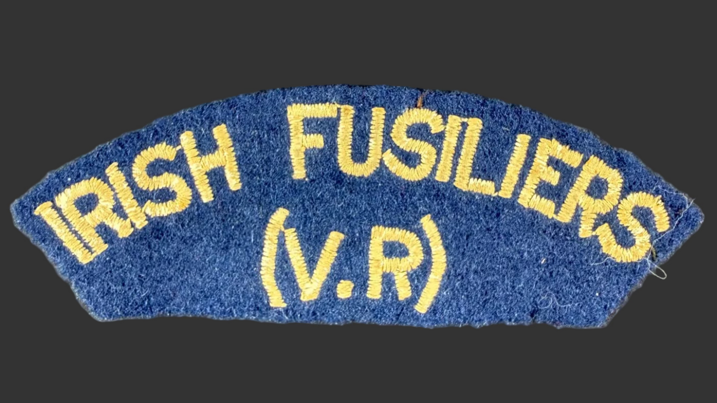 Canadian – WWII - Irish Fusiliers of Canada - Cloth Shoulder Title