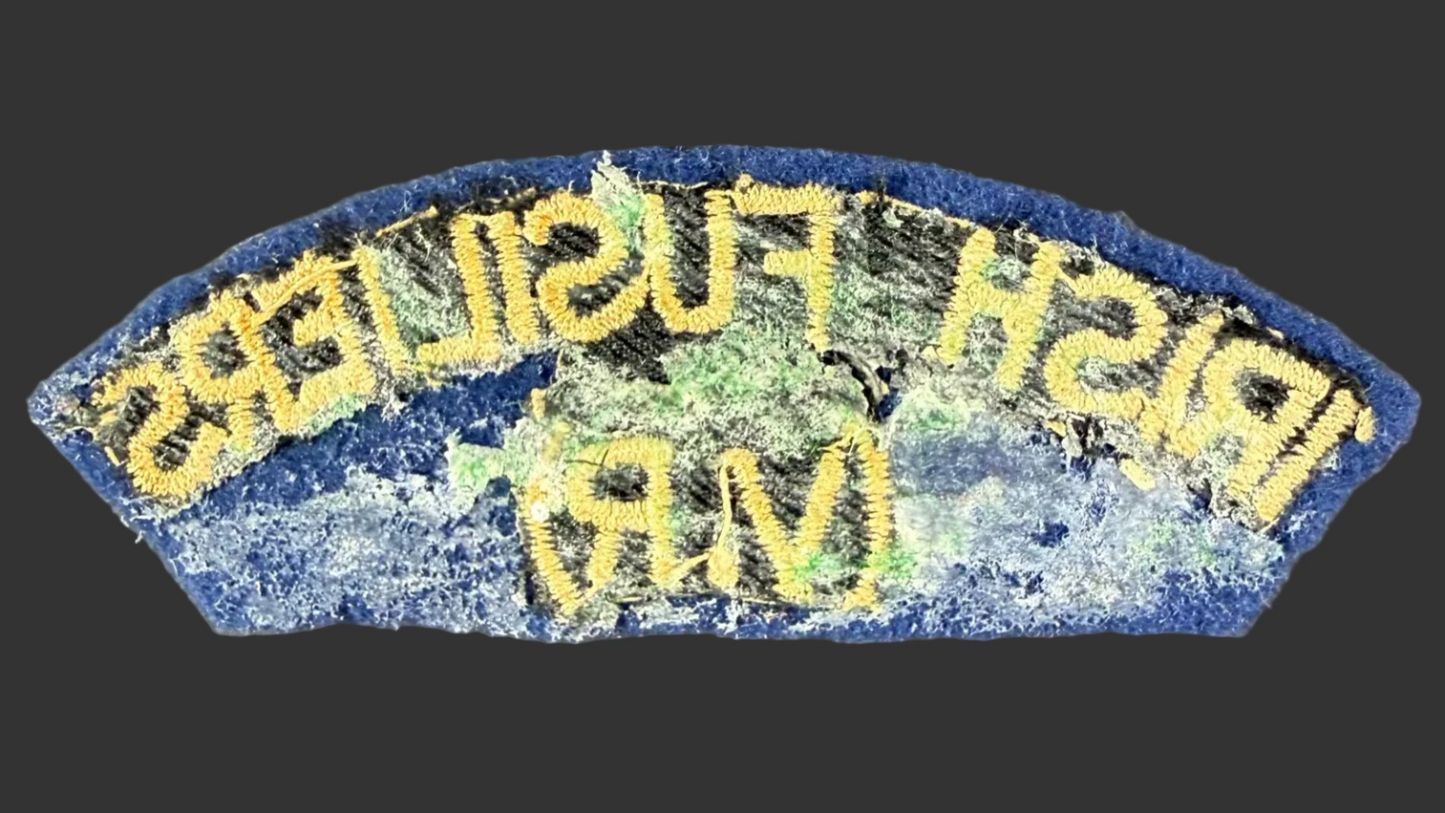 Canadian – WWII - Irish Fusiliers of Canada - Cloth Shoulder Title