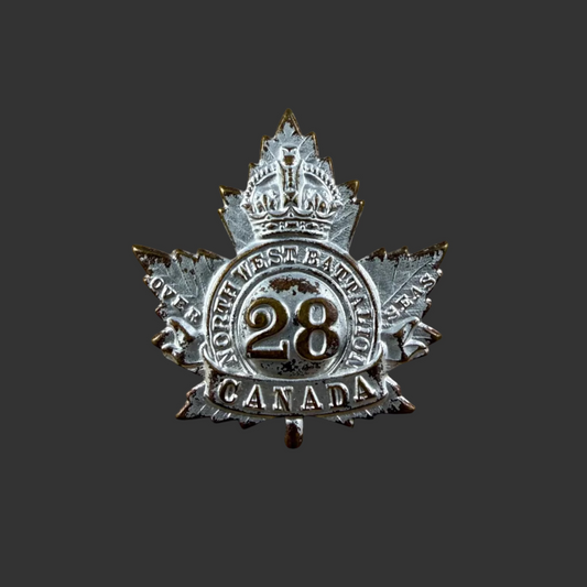 Canadian – WWI – 28th Canadian Infantry Battalion (North West) - Officers Cap Badge