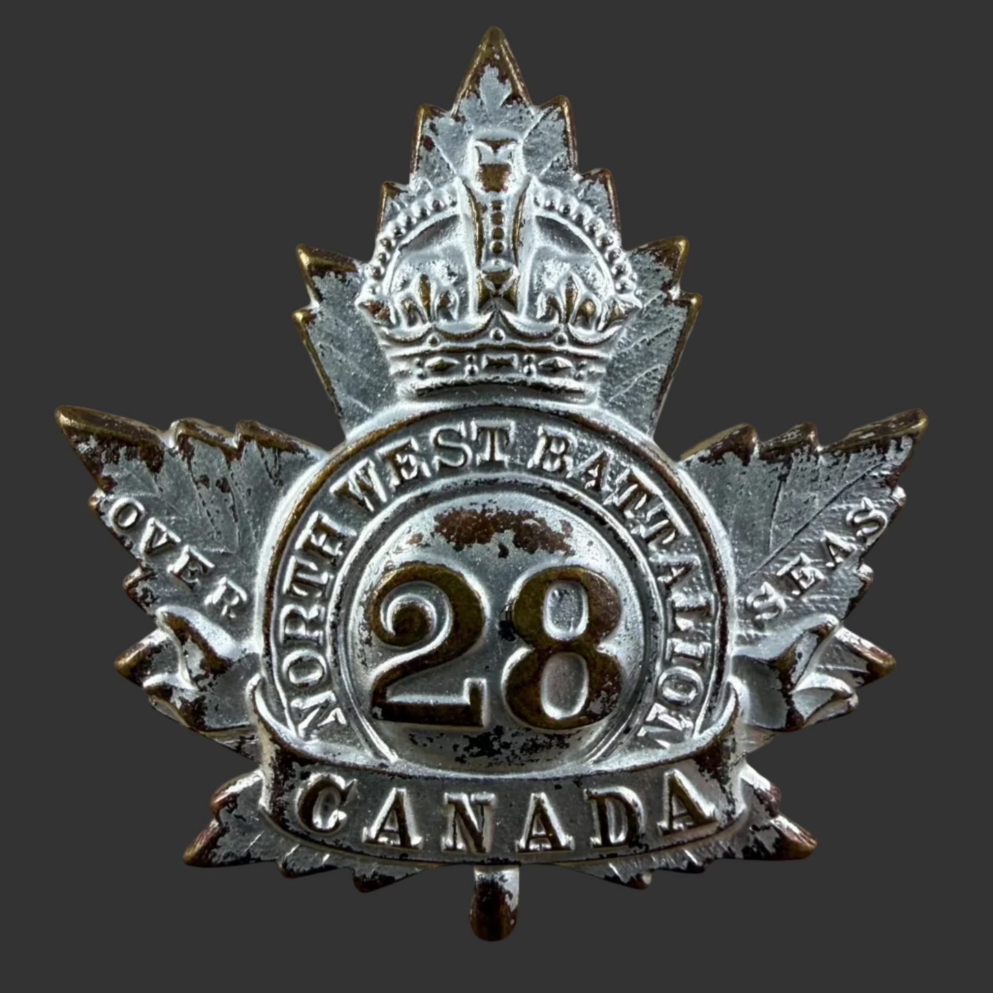 Canadian – WWI – 28th Canadian Infantry Battalion (North West) - Officers Cap Badge