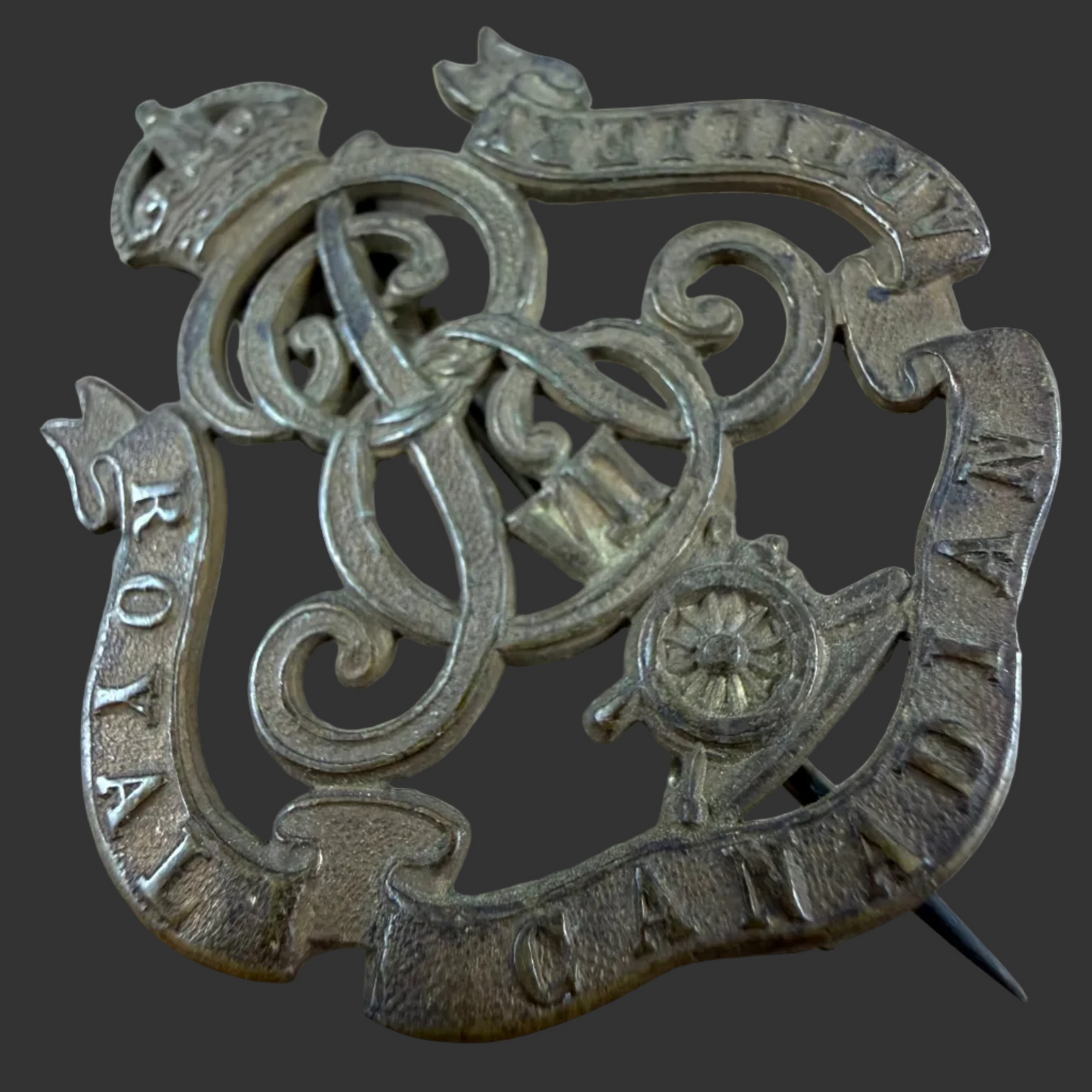 Canadian – Pre-WWI – Edward VII - Royal Canadian Artillery - Cap/Pagri Badge