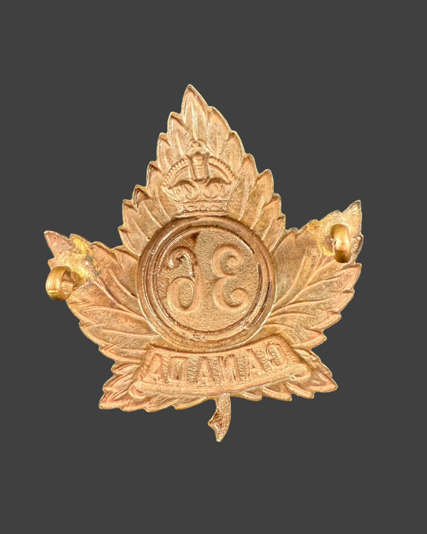 WWI - CEF Cap Badge - 36th Canadian Infantry Battalion (Hamilton)