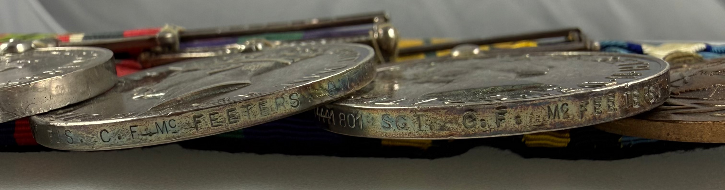 British – WWII and Post War Medal Group – Royal Inniskilling Fusiliers – McFeeters
