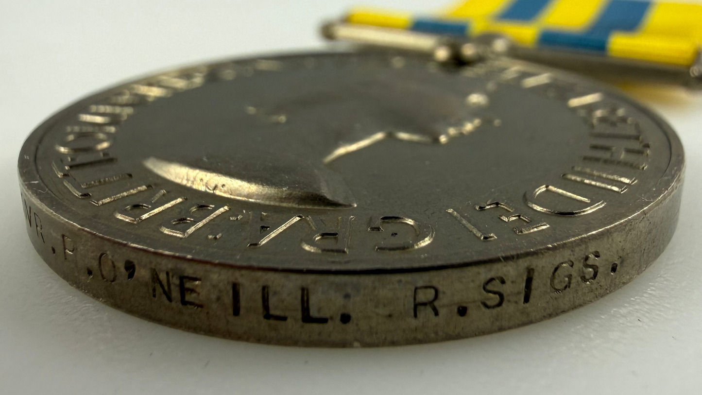 British – Korea Medal – Royal Signals – O’Neill