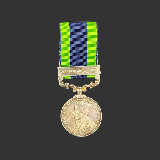 British – Post-WWI – India General Service Medal – Officer – 19th Hyderabad Regiment / Royal Indian Army Service Corps – Dinsmore