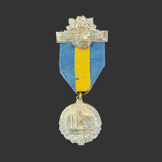 Canadian – WWI – Vimy Pilgrimage Medal 1936