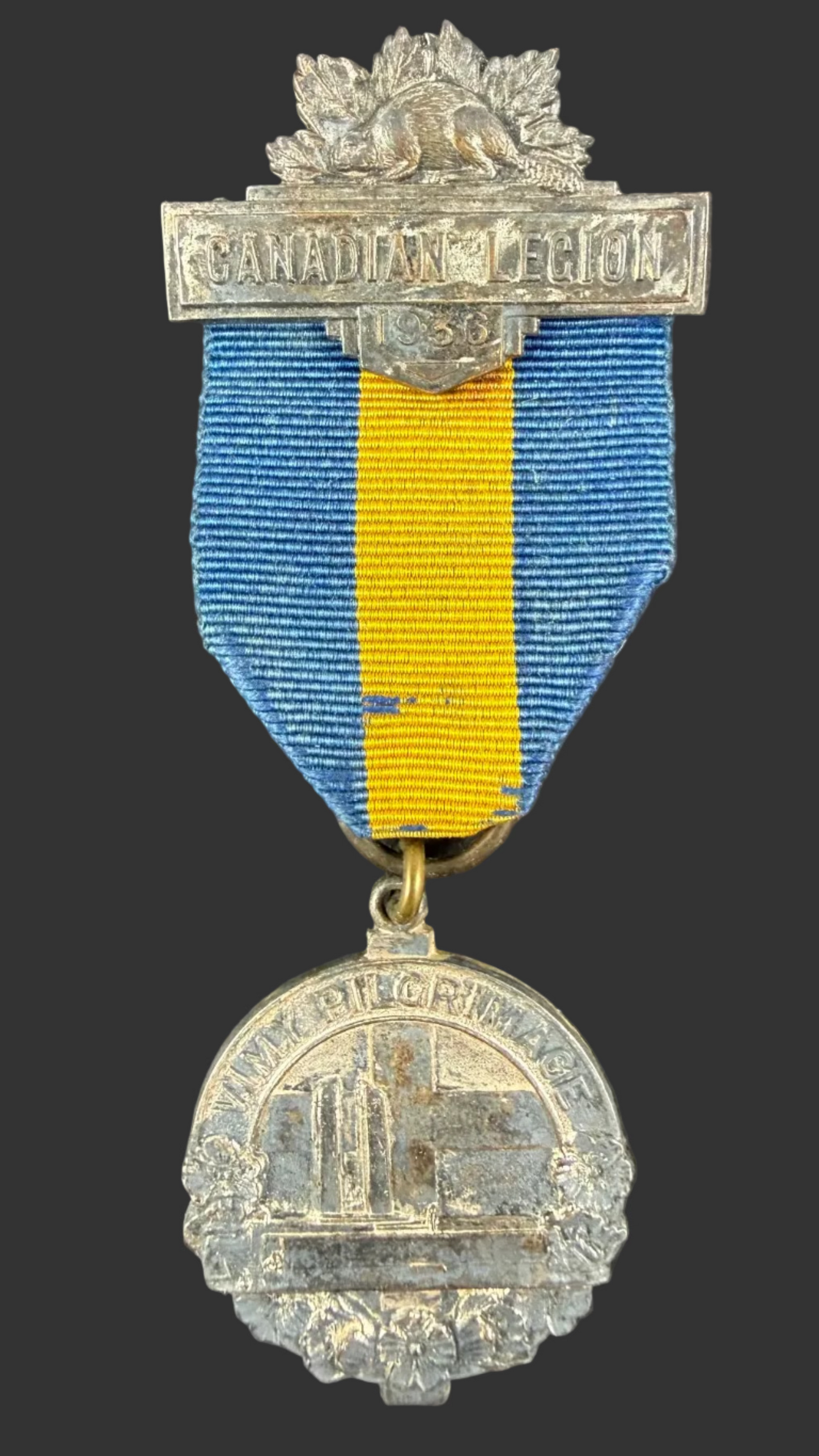 Canadian – WWI – Vimy Pilgrimage Medal 1936