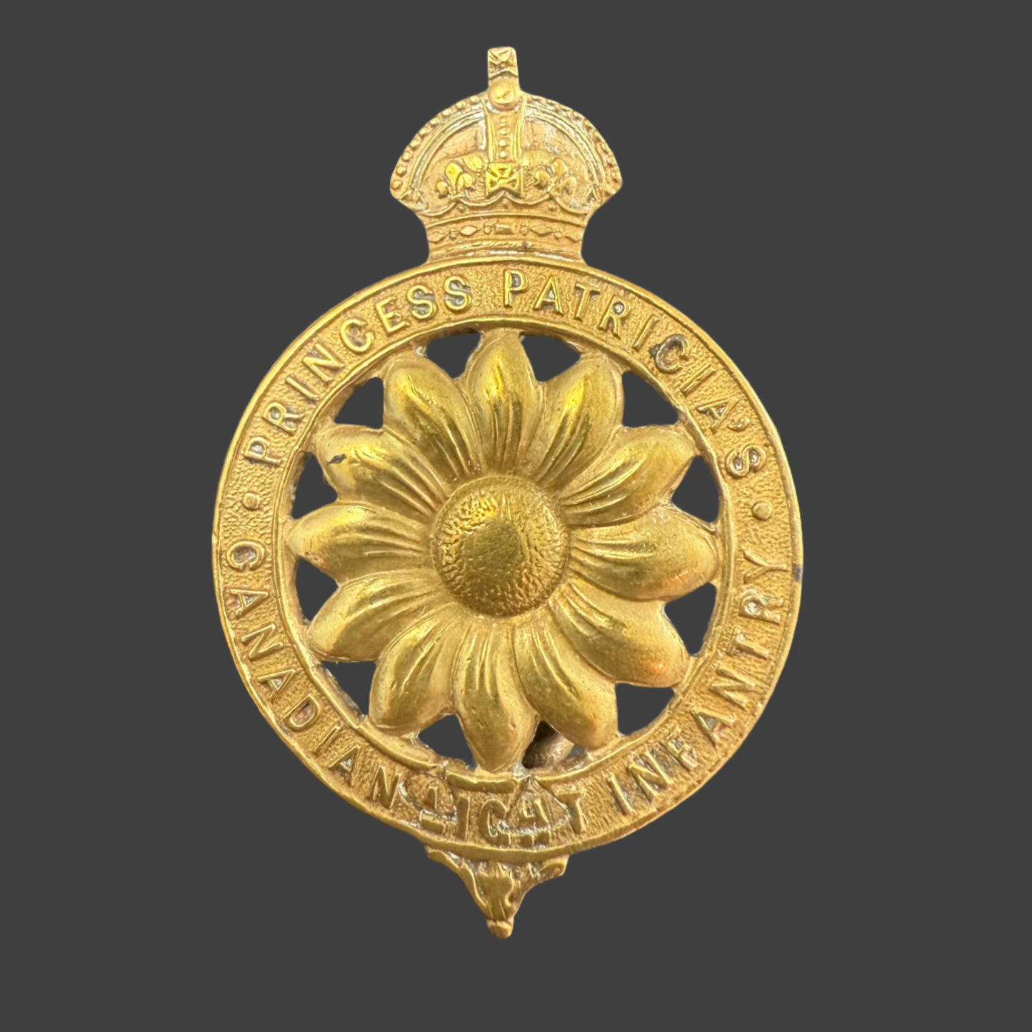 WWI - CEF Cap Badge - Princess Patricia's Canadian Light Infantry (PPCLI)