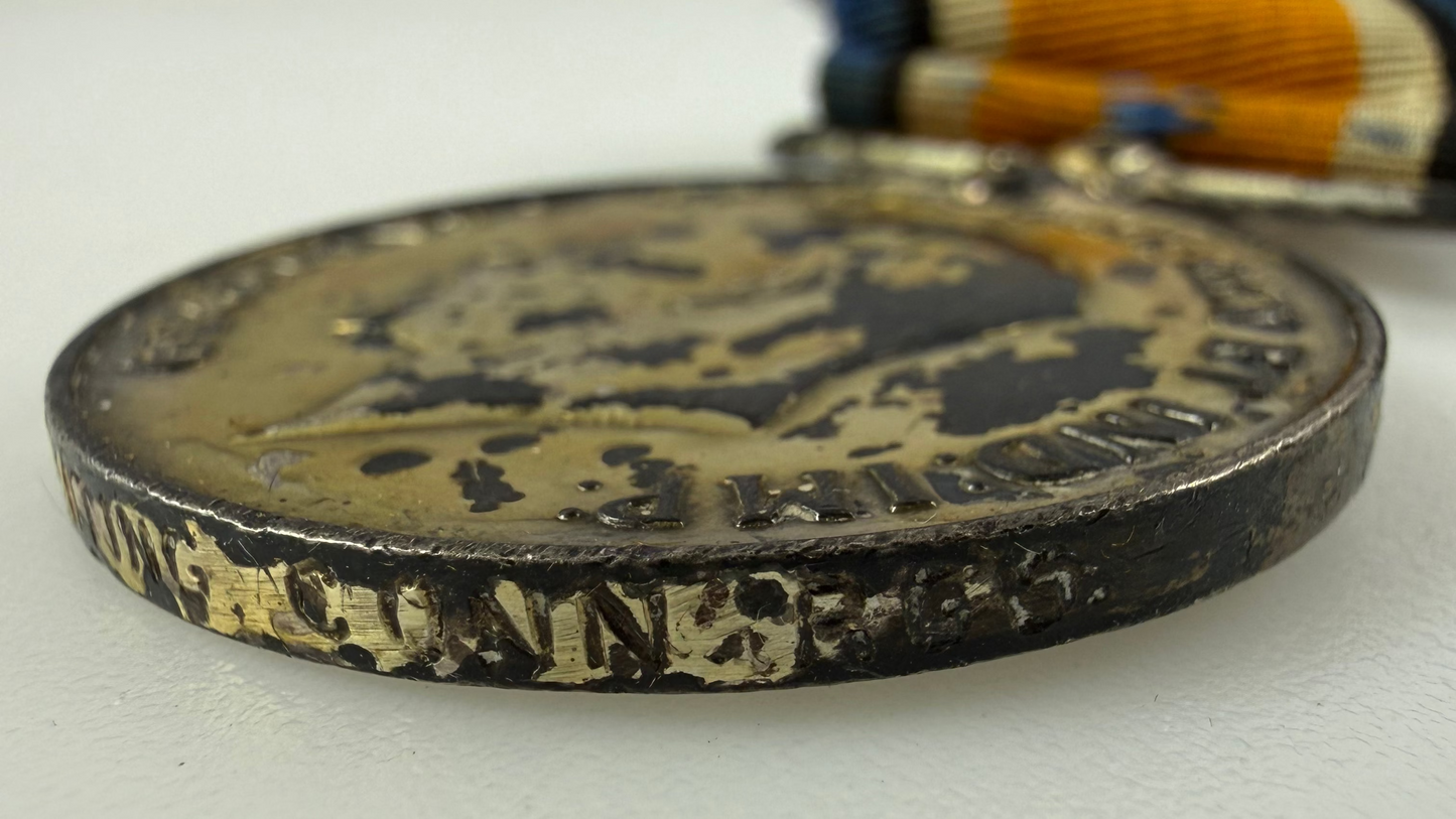 British – WWI – Medal Pair with Italian War Merit Cross – Connaught Rangers – Waiting