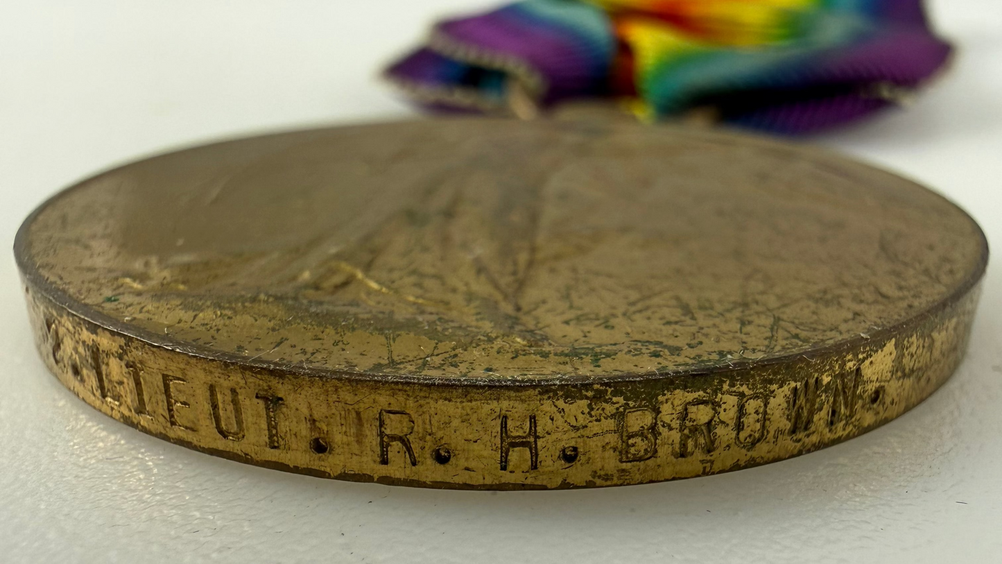 British – WWI – Victory Medal – Officer - Brown