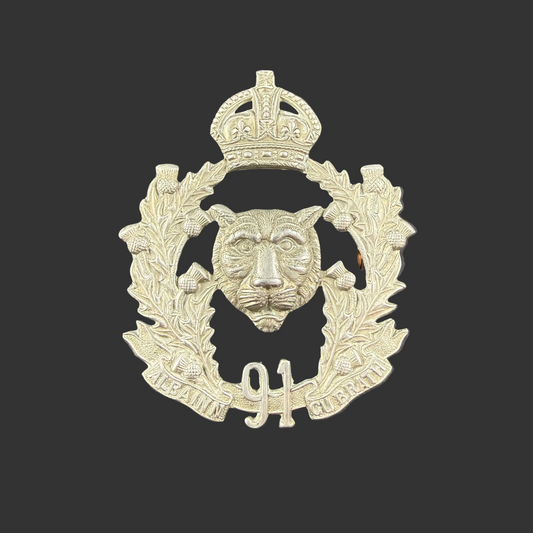 Canadian – Pre-WWI – 91st Canadian Highlanders (Argyll & Sutherland) – Cap Badge