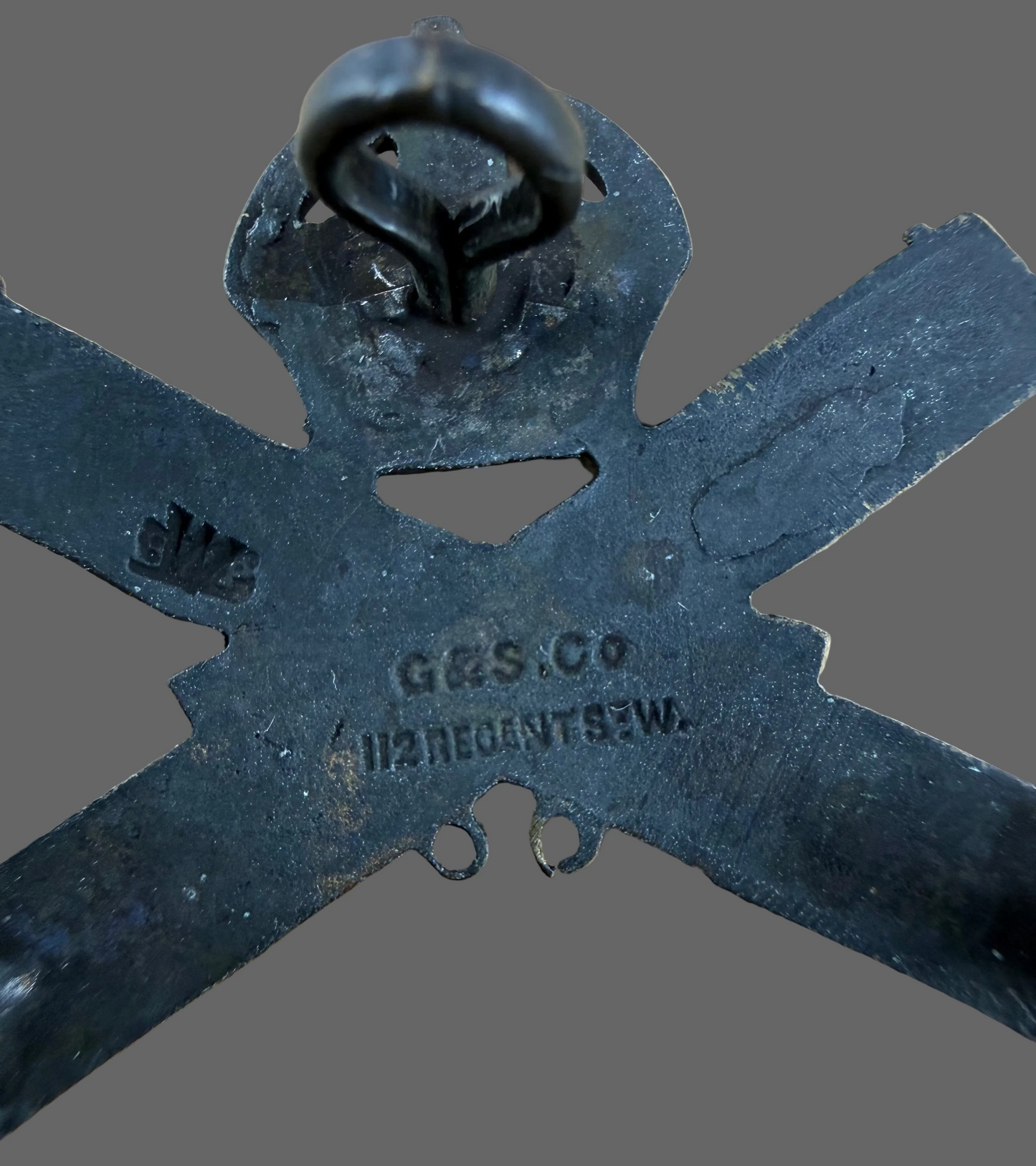 Canadian / British – WWI – Machine Gun Corps – Collar Badges – Officers Service Dress
