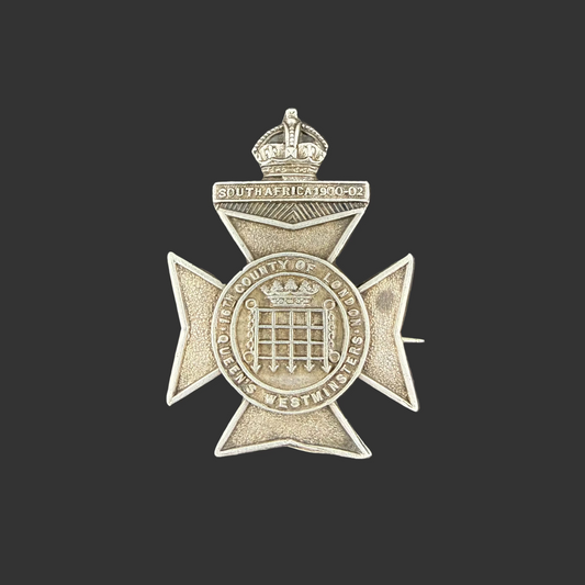 British – Pre-WWI – 16th (County of London Battalion) – The London Regiment – Queen’s Westminster Rifles – Silver Sweetheart Pin