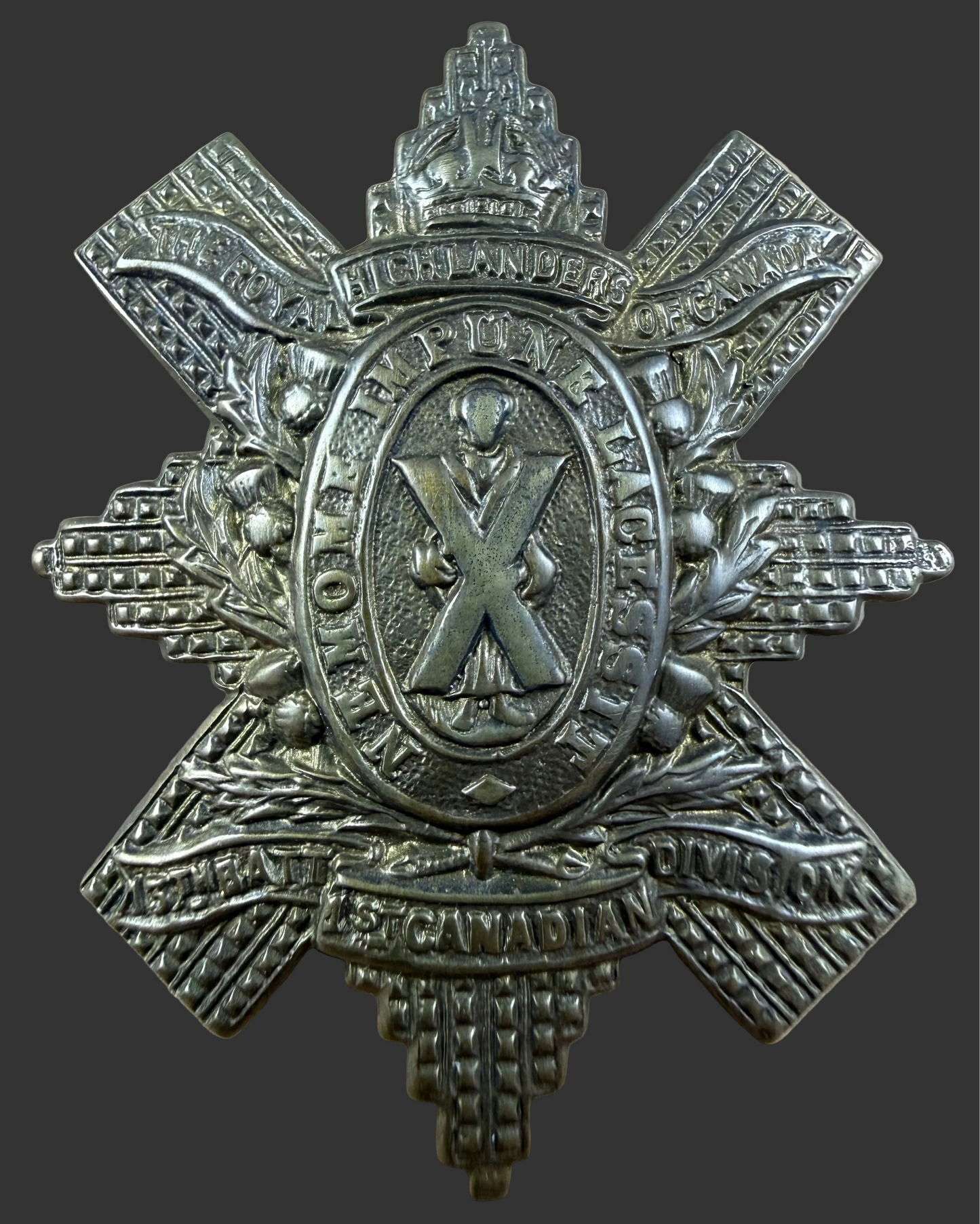 Canadian – WWI – 13th Battalion (Royal Highlanders of Canada) Canadian Infantry – Glengarry Badge