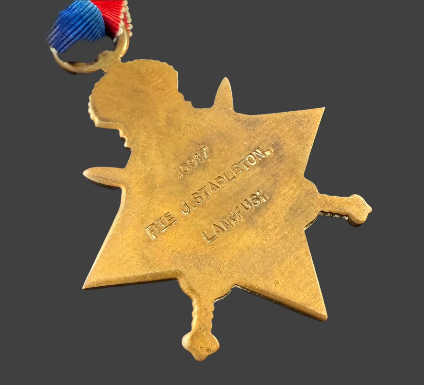 WWI 1914-15 Medal Trio to 1st Salford Pals - Lancashire Fusiliers - KIA 1 July 1916 - Stapleton