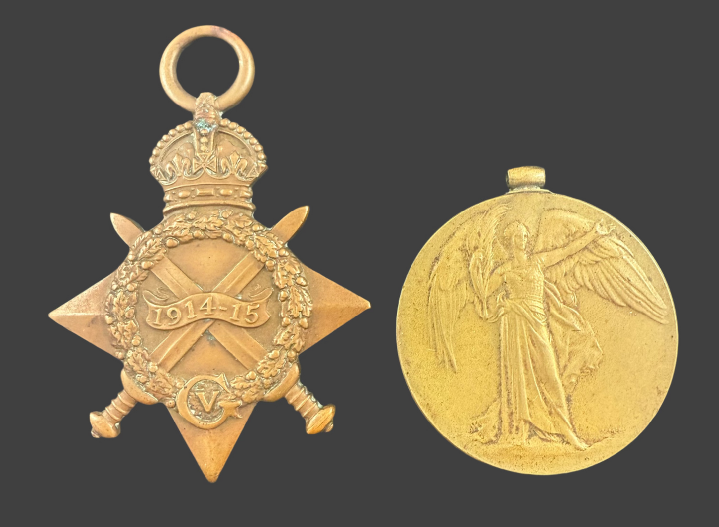 WWI - 1914-15 Star & Victory Medal - King's Liverpool Regiment - Captain - Twibell - MiD