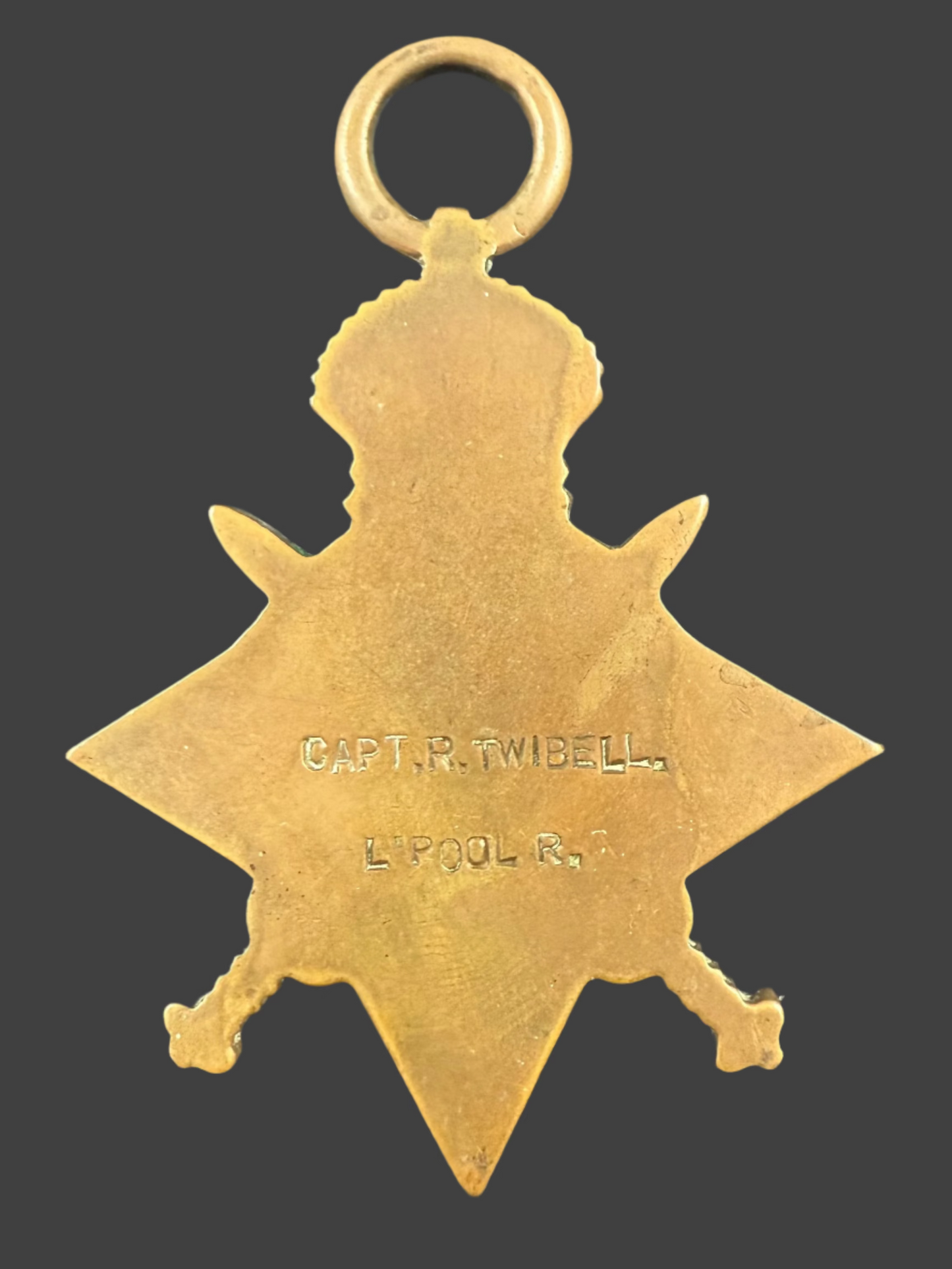 WWI - 1914-15 Star & Victory Medal - King's Liverpool Regiment - Captain - Twibell - MiD