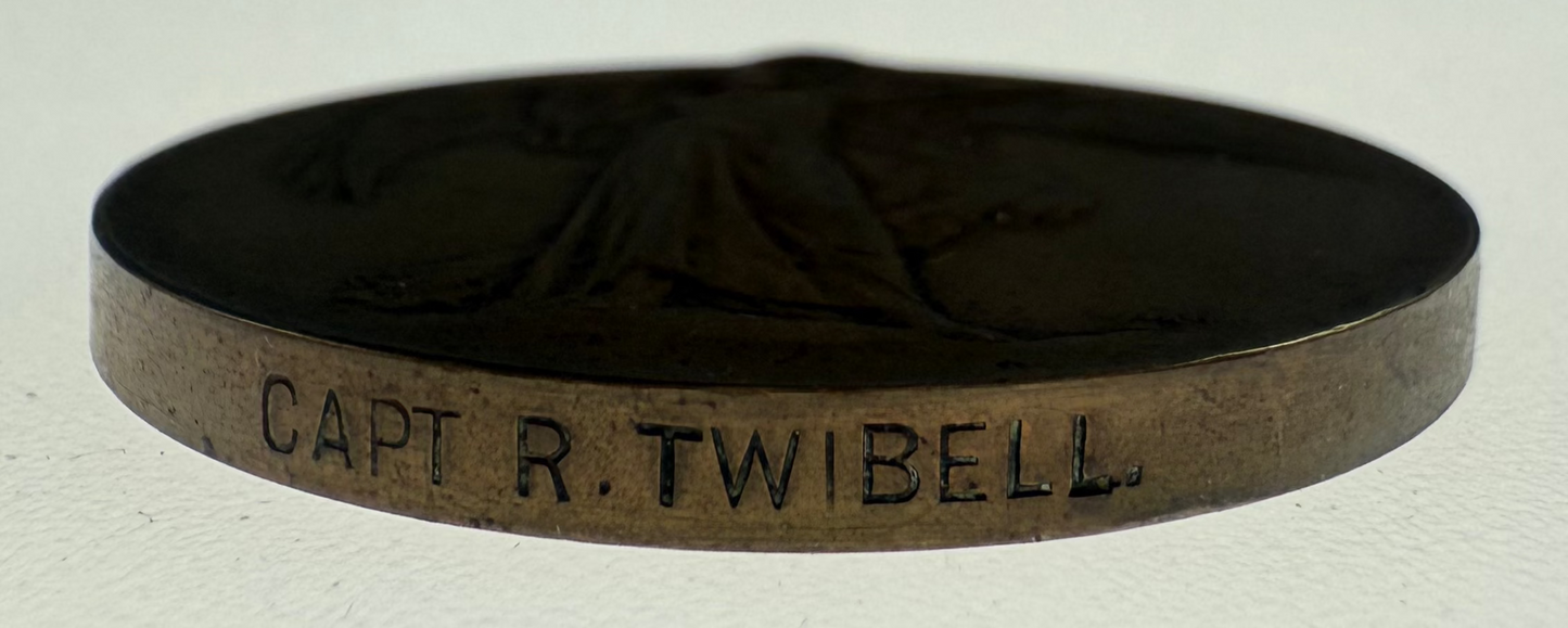 WWI - 1914-15 Star & Victory Medal - King's Liverpool Regiment - Captain - Twibell - MiD