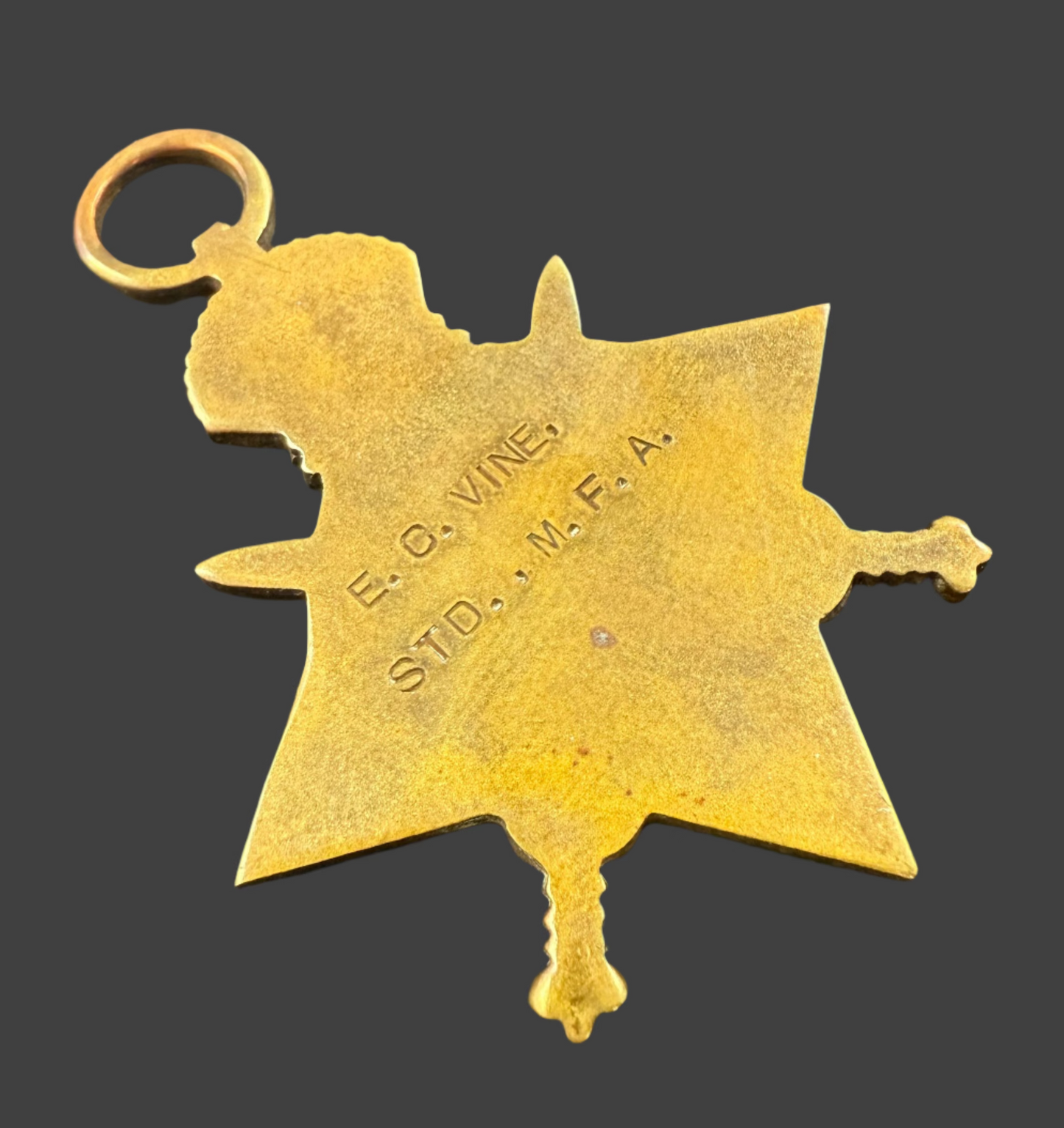 WWI 1914-15 Medal Trio to Mercantile Fleet Auxiliary - Berkshire Regiment - Ox & Bucks LI - Vine