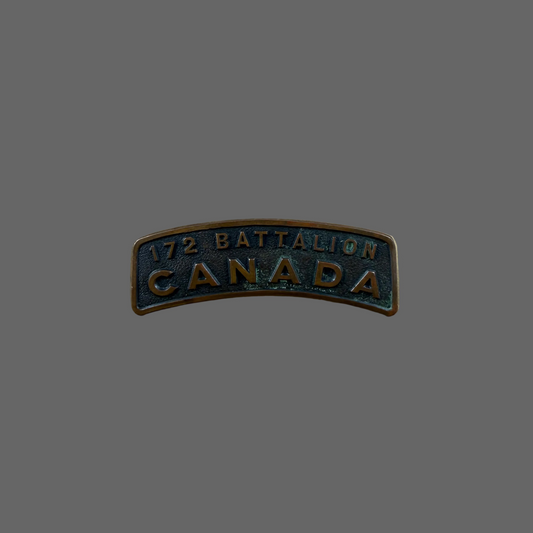 Canadian – WWI – 172nd Battalion (Rocky Mountain Rangers) – Shoulder Title