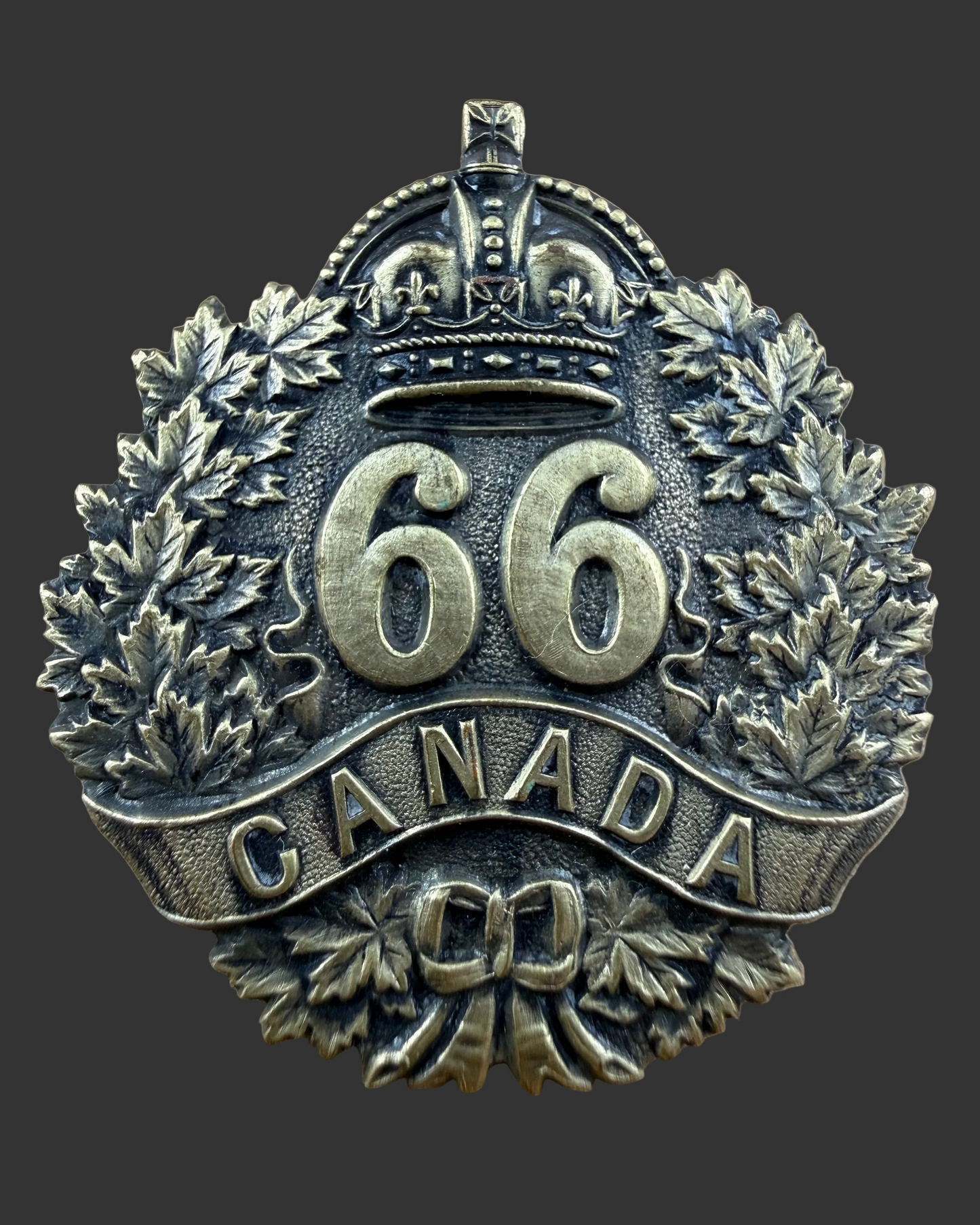 Canadian – WWI – 66th Battalion (Edmonton Guards) Canadian Infantry – Cap Badge