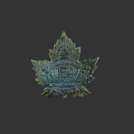 Canadian – WWI – 154th Battalion (Stormont Dundas & Glengarry) Canadian Infantry – Collar Badge