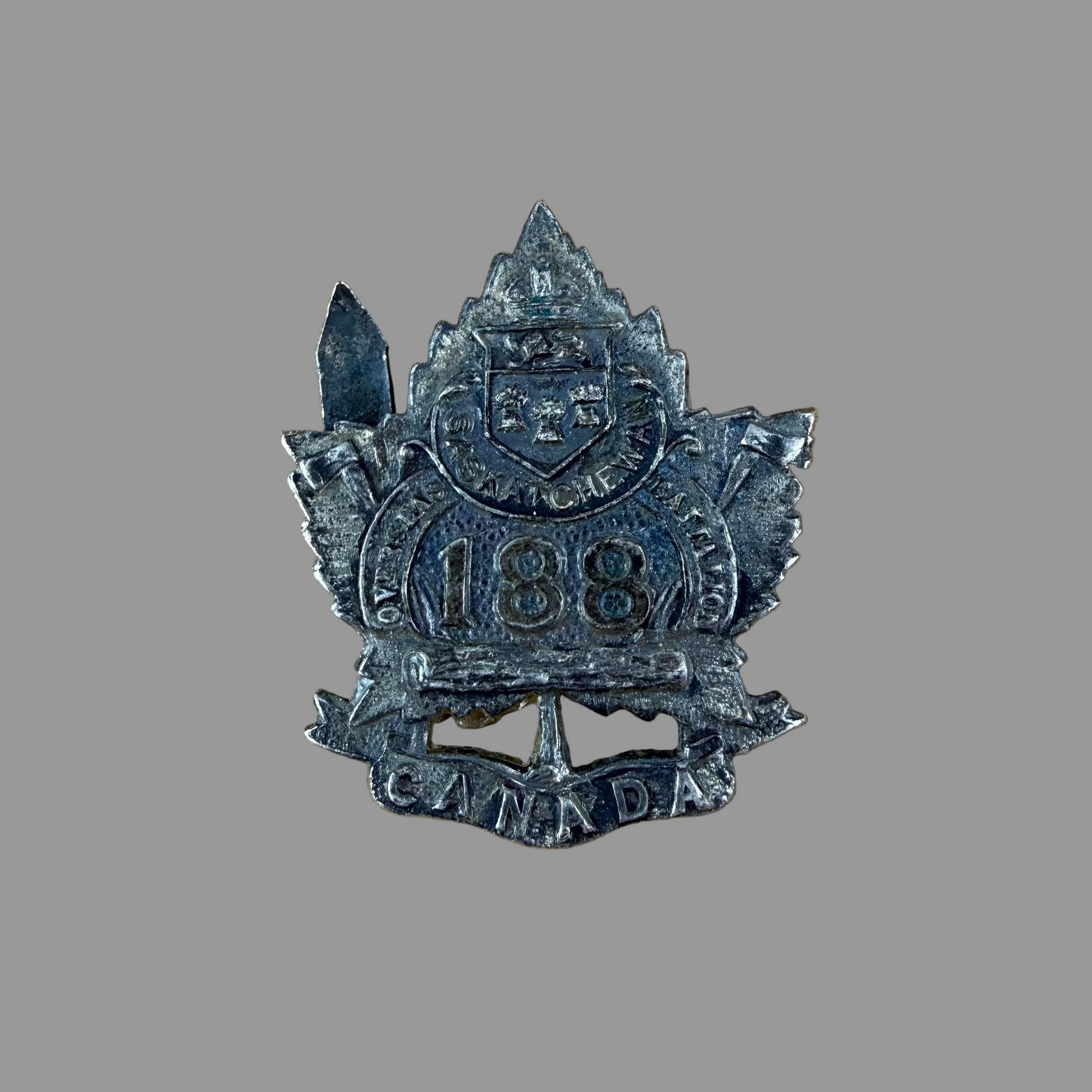 Canadian – WWI – 188th Battalion (Saskatchewan) Canadian Infantry – Collar Badge