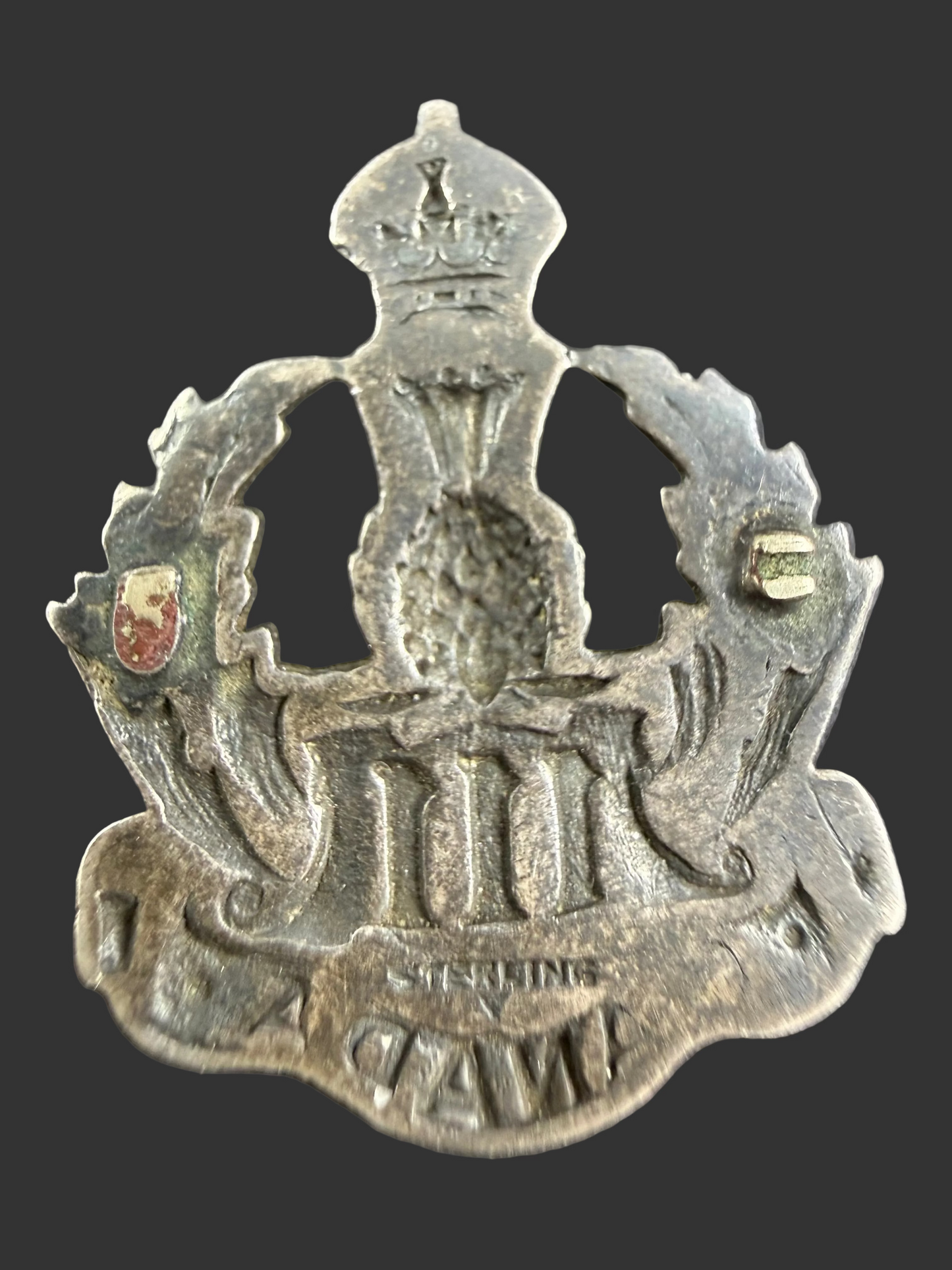 Canadian – WWI – 111th Battalion (South Waterloo) Canadian Infantry – Officers Collar Badge
