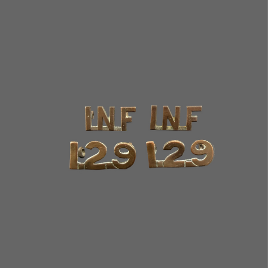 Canadian – WWI – 129th Battalion (Wentworth) Canadian Infantry – Shoulder Numerals
