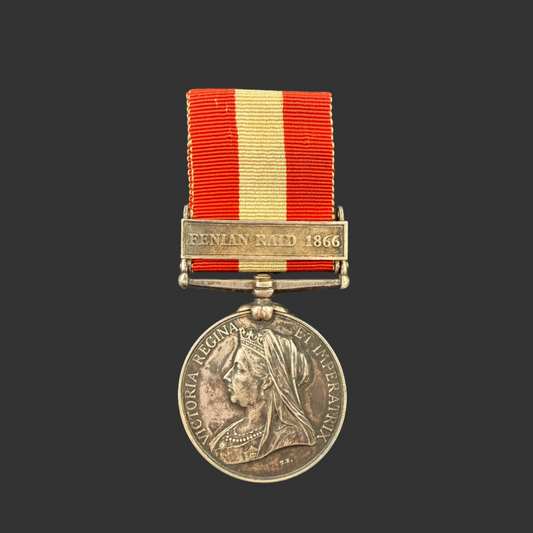 Canada General Service Medal - Fenian Raid 1866 - 15th Battalion (Belleville) - McFee