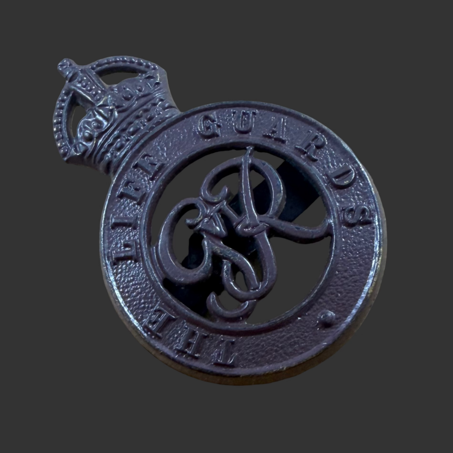 British - WWII - Life Guards - Officers' Service Dress - Cap Badge