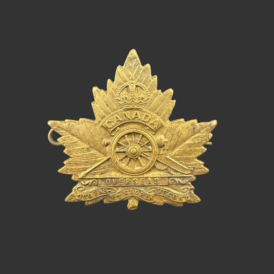 WWI - Canadian - CEF - Canadian Field Artillery - Cap Badge