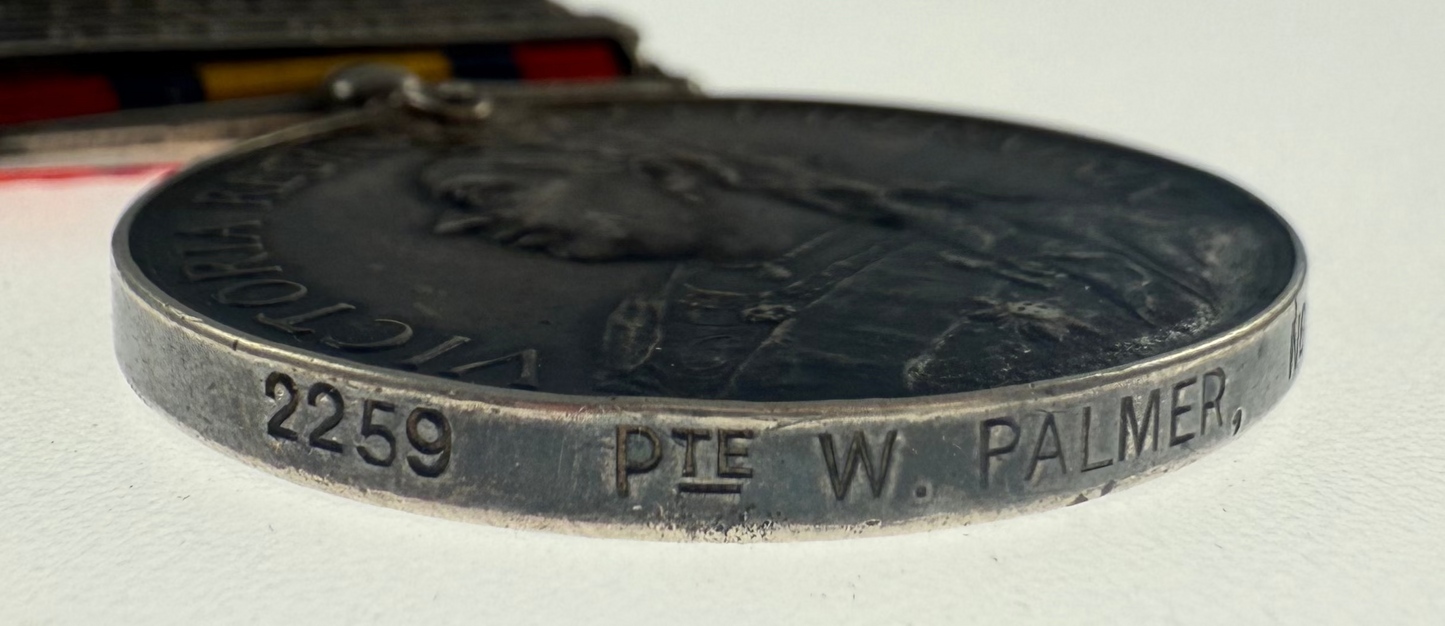 Queen's South Africa Medal - Norfolk Regiment - Drummer - Palmer