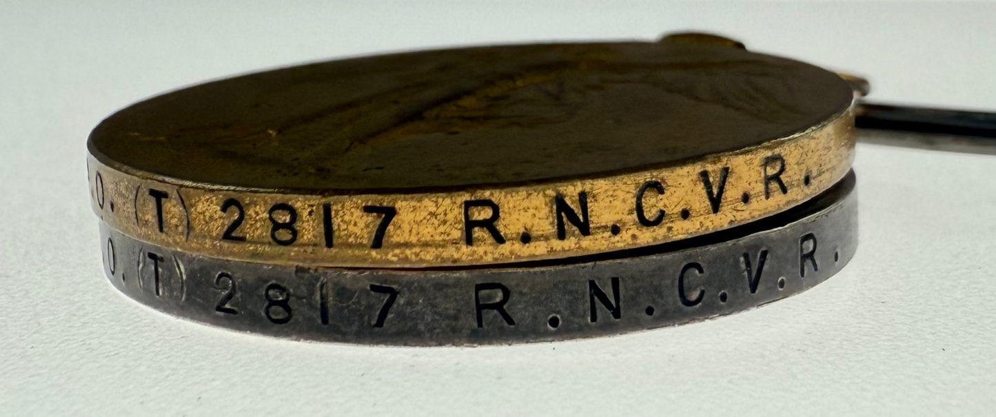 WWI - Medal Pair - Royal Naval Canadian Volunteer Reserve (RNCVR) - Roberts