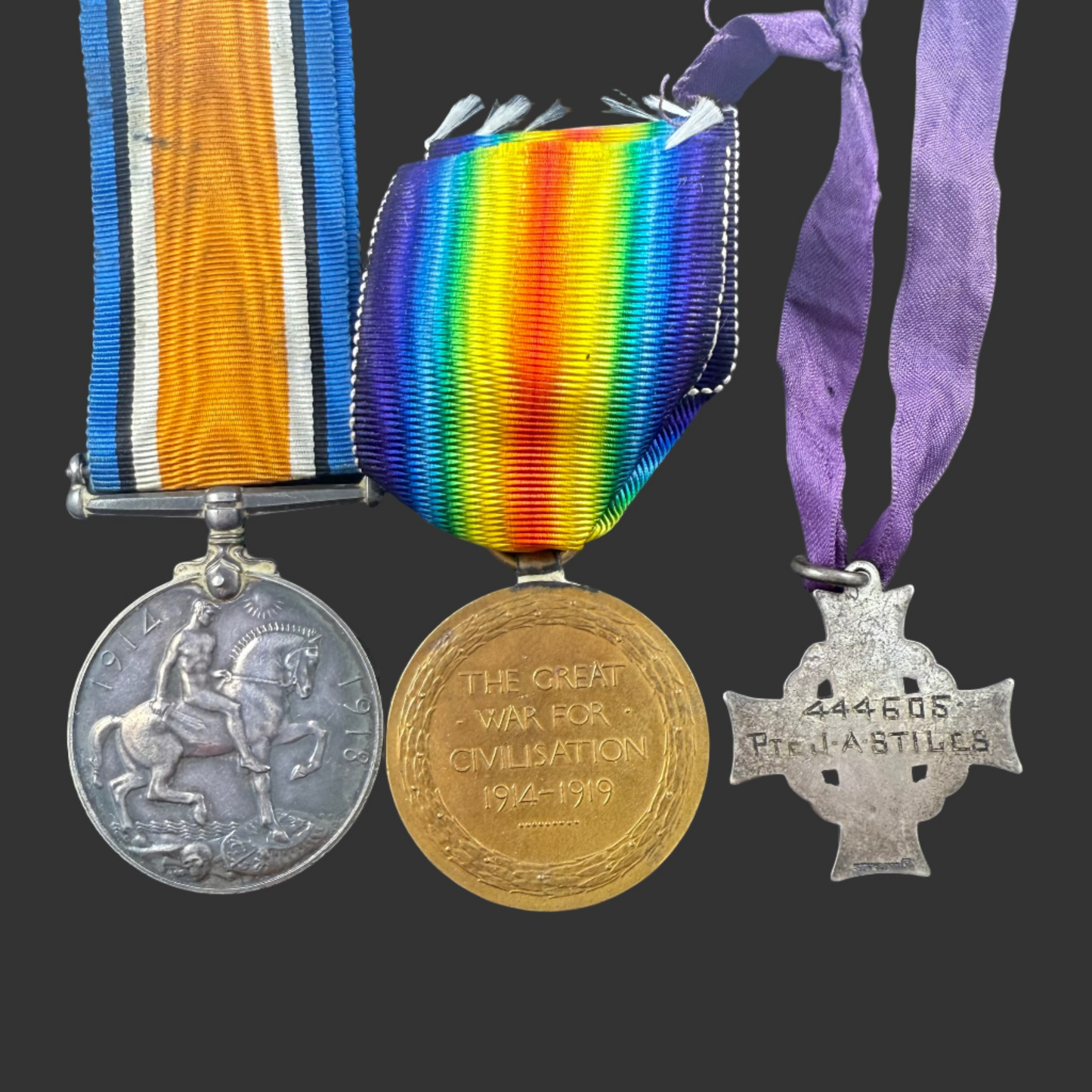 WWI Medal Pair and Canadian Memorial Cross to 31st Canadian Infantry Battalion - Stiles - KIA