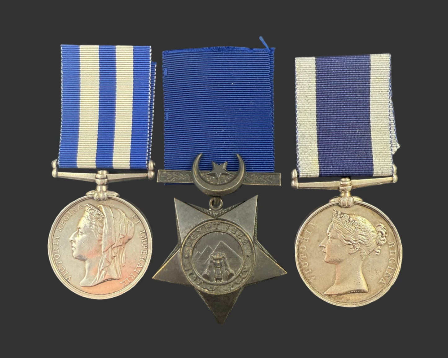 Victorian - Royal Navy Medal Group - Egypt / Long Service - May