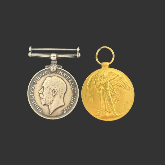 WWI - Medal Pair - Royal Naval Canadian Volunteer Reserve (RNCVR) - Roberts