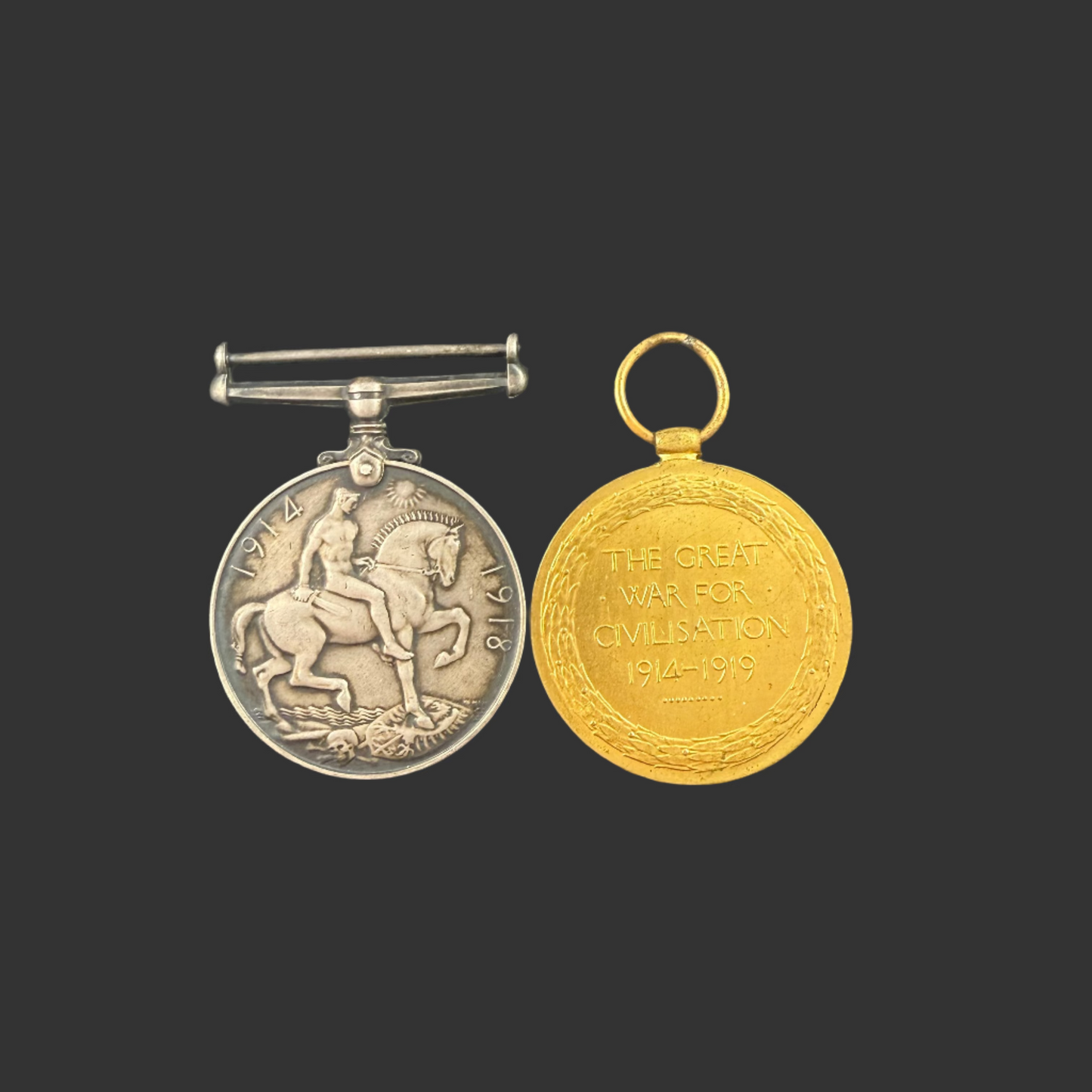 WWI - Medal Pair - Royal Naval Canadian Volunteer Reserve (RNCVR) - Roberts