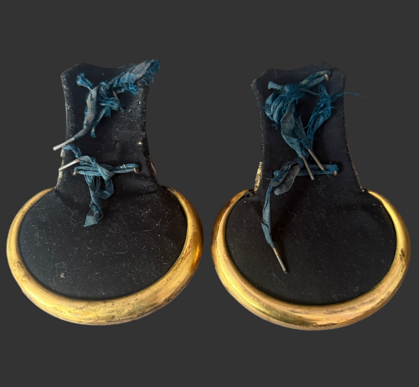 British - Victorian - Crimean War Period Officer Shoulder Boards - 77th (East Middlesex) Regiment of Foot