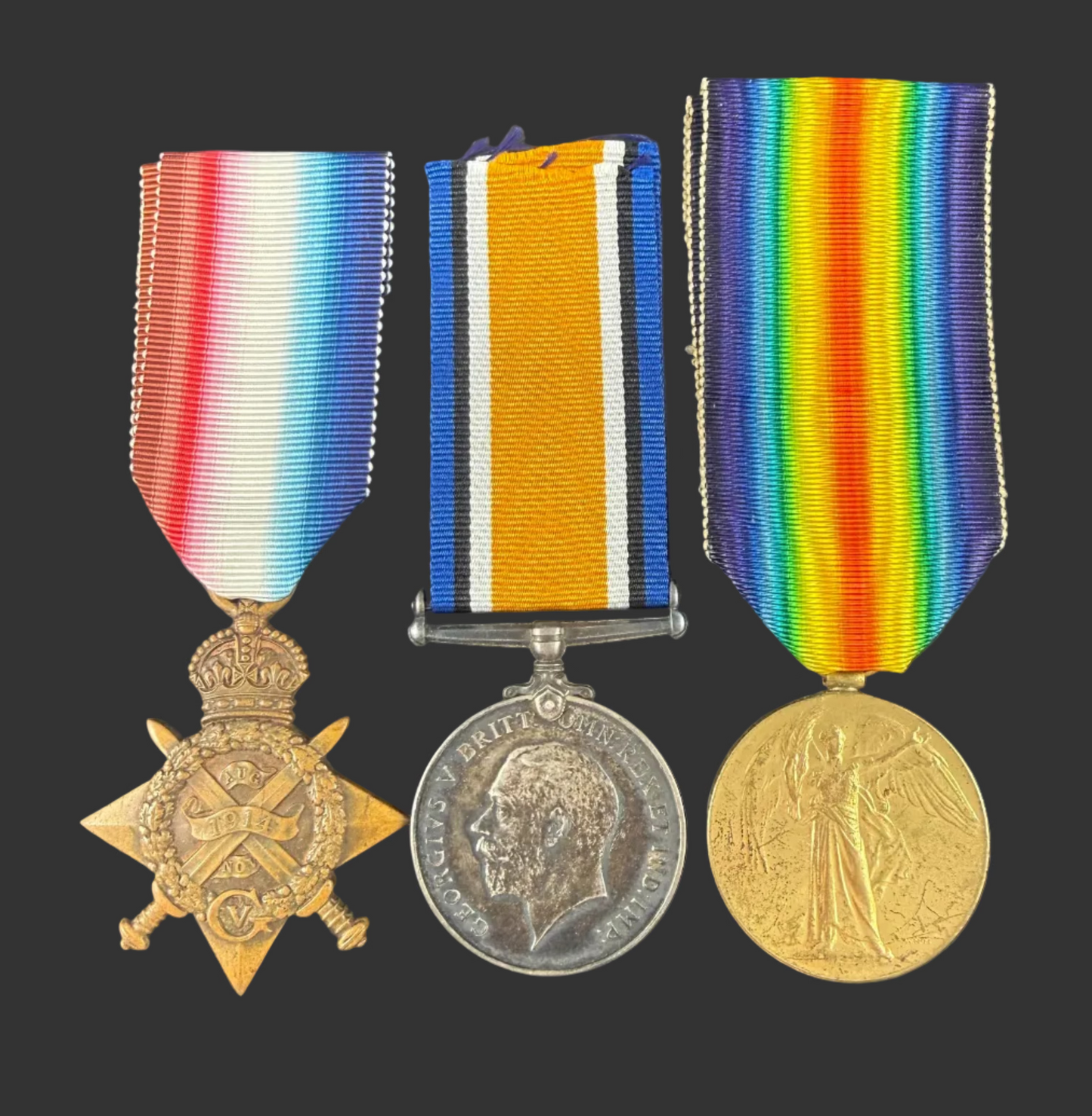 British - WWI - 1914 Star Medal Trio to Royal Army Medical Corps - Booker