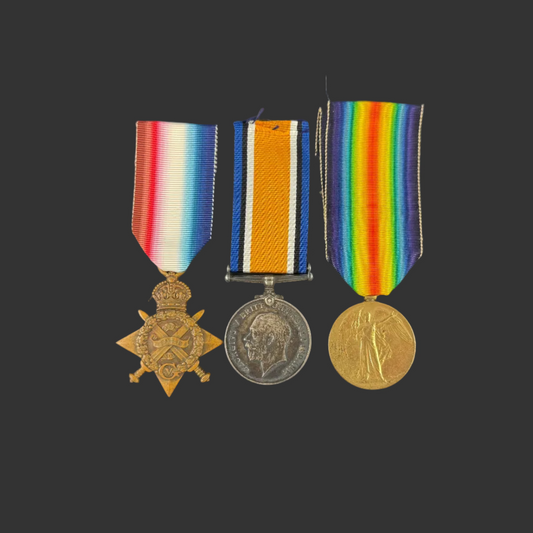 British - WWI - 1914 Star Medal Trio to Royal Army Medical Corps - Booker