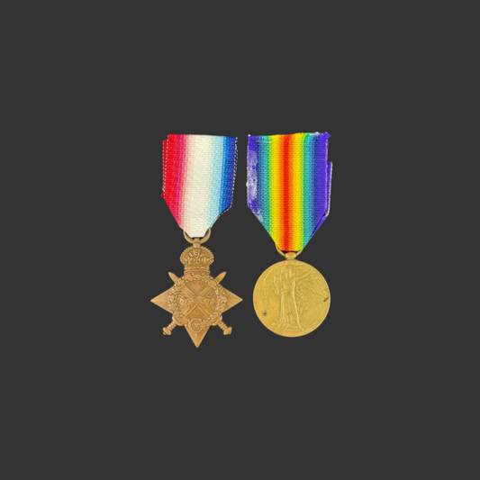 British - WWI - 1914-15 Star and Victory Medal to Royal Inniskilling Fusiliers - Gallipoli - McManus