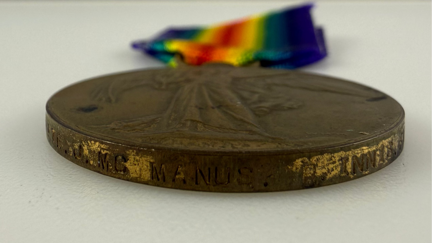 British - WWI - 1914-15 Star and Victory Medal to Royal Inniskilling Fusiliers - Gallipoli - McManus