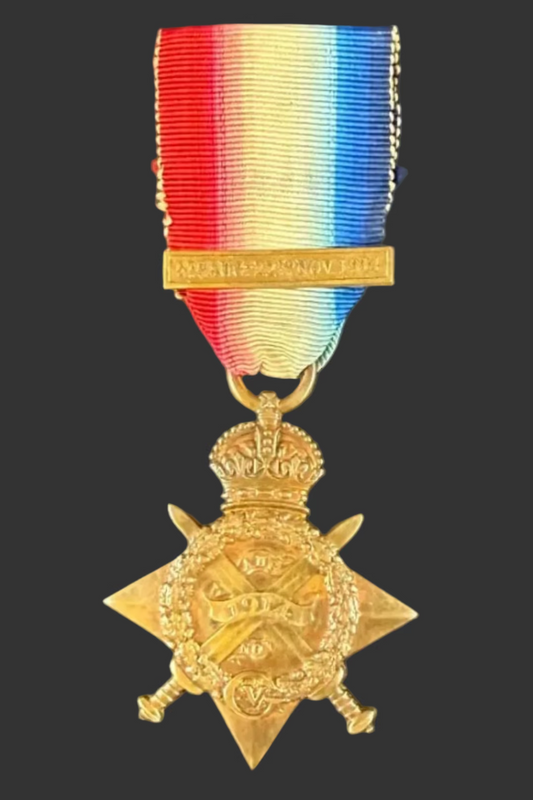 British - WWI - 1914 Star to Royal Inniskilling Fusiliers - WIA - Darragh