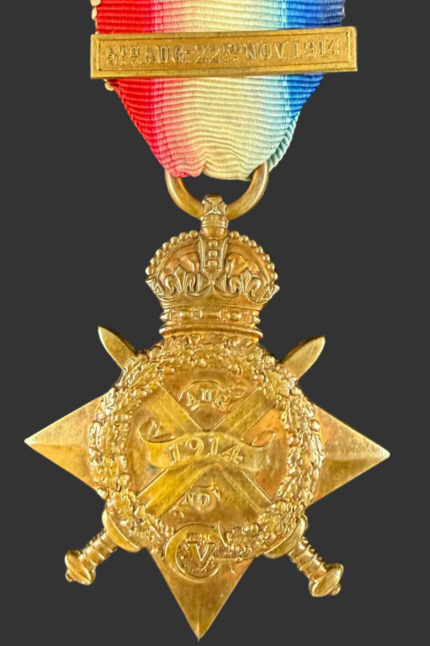 British - WWI - 1914 Star to Royal Inniskilling Fusiliers - WIA - Darragh